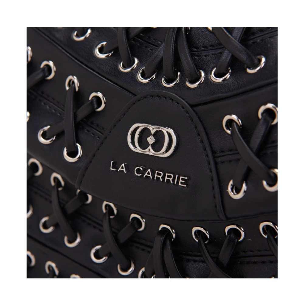 La Carrie Stijlvolle Leren Tas Black Dames