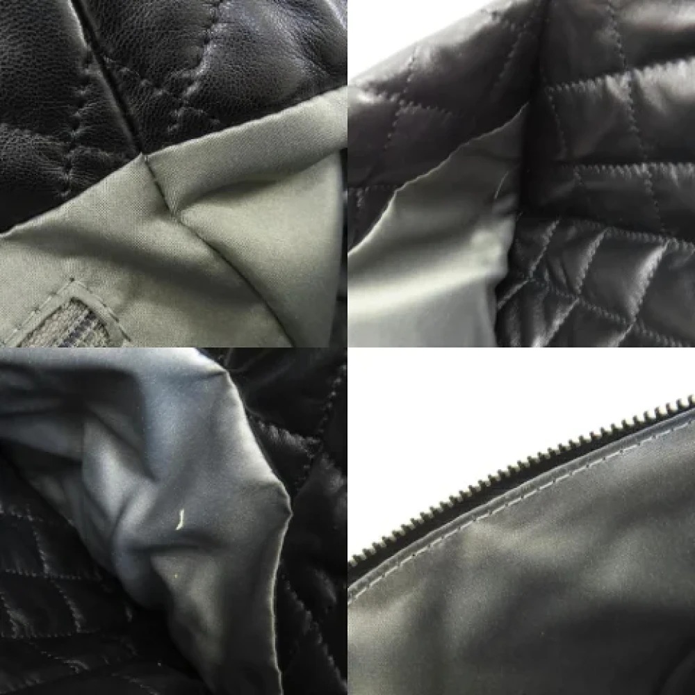 Chanel Vintage Pre-owned Leather totes Black Dames