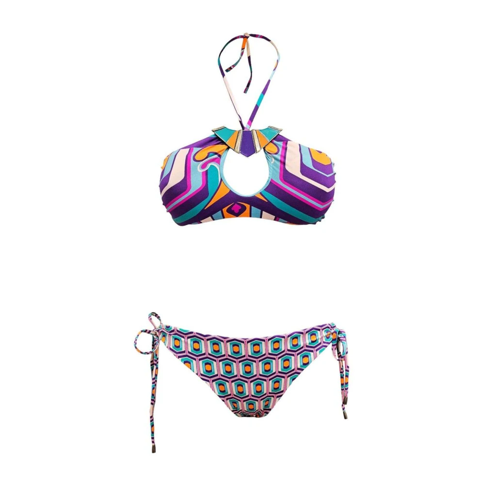 Miss Bikini Multicolor Stilig Fascia För Badkläder