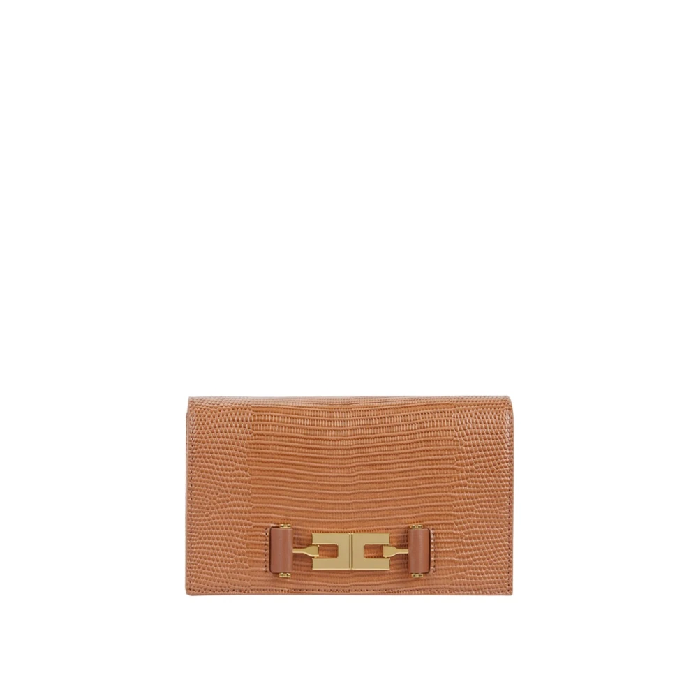 Elisabetta Franchi Mini Crossbody Bag - Female - Cross Body Bags - Brown - One Size - Bags - Image 2