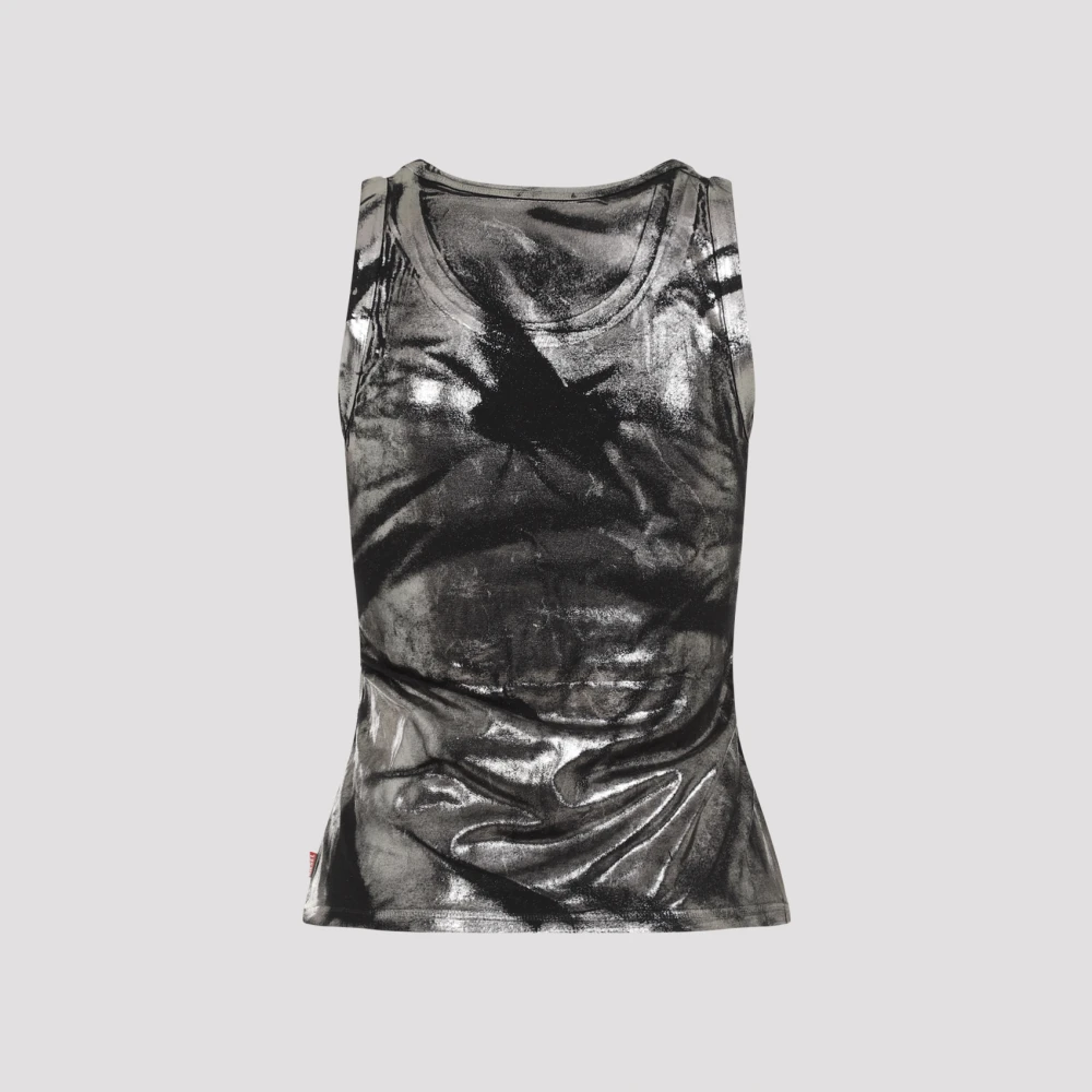 Diesel Chique Zwarte Top Aw24 Black Dames