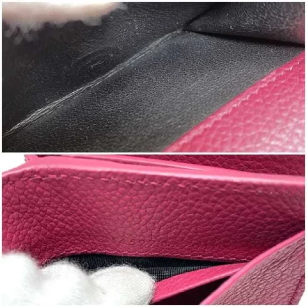 Saint Laurent Vintage Pre-owned Leather wallets Pink Dames
