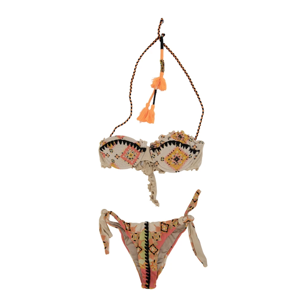 F**k Kanten Dames Bikini Set Multicolor Dames