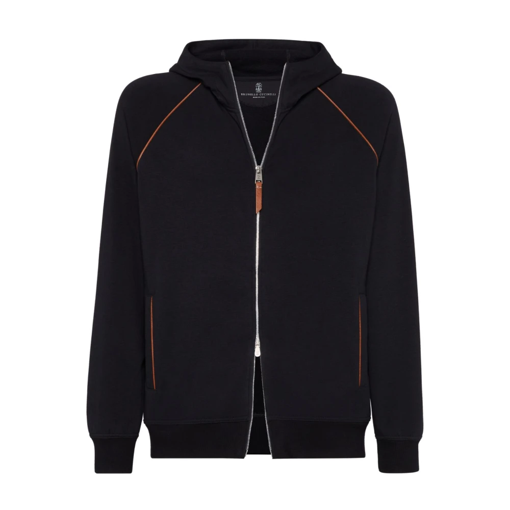 BRUNELLO CUCINELLI Zwarte Truien voor Mannen Black Heren