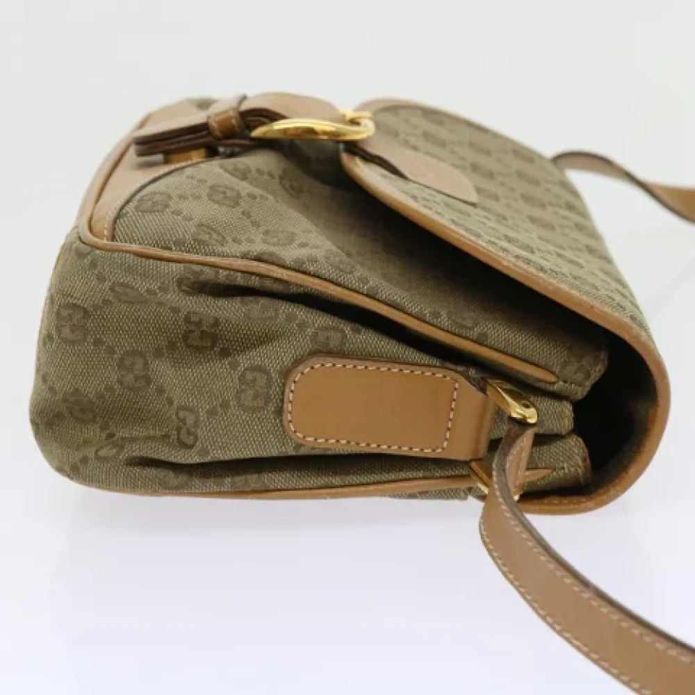 Gucci Vintage Pre-owned Canvas gucci-bags Brown Dames