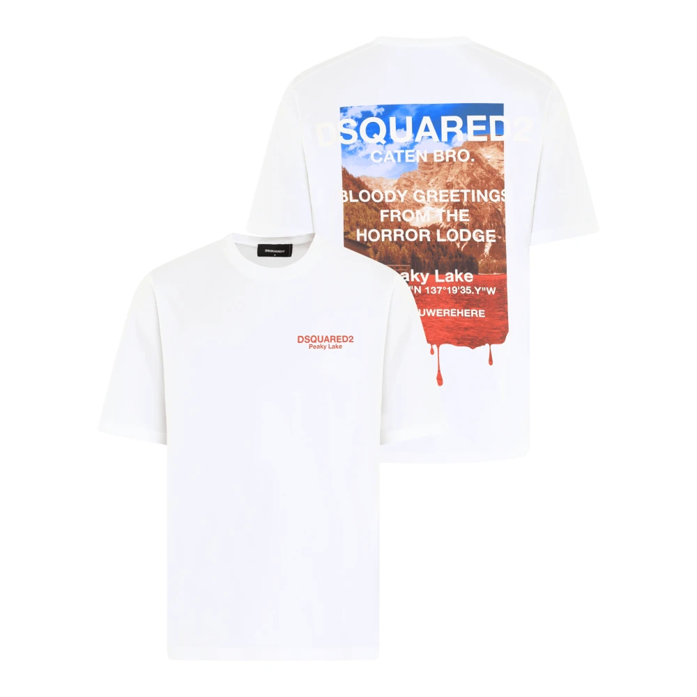 Dsquared2 Heren T-shirt Klassieke Pasvorm White Heren