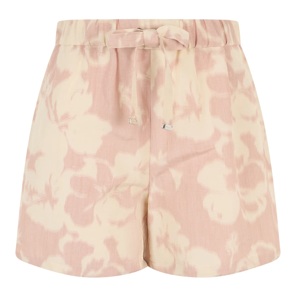 Moncler Multicolor Casual Shorts, Female, Xl, Floral Print Chiné Shorts