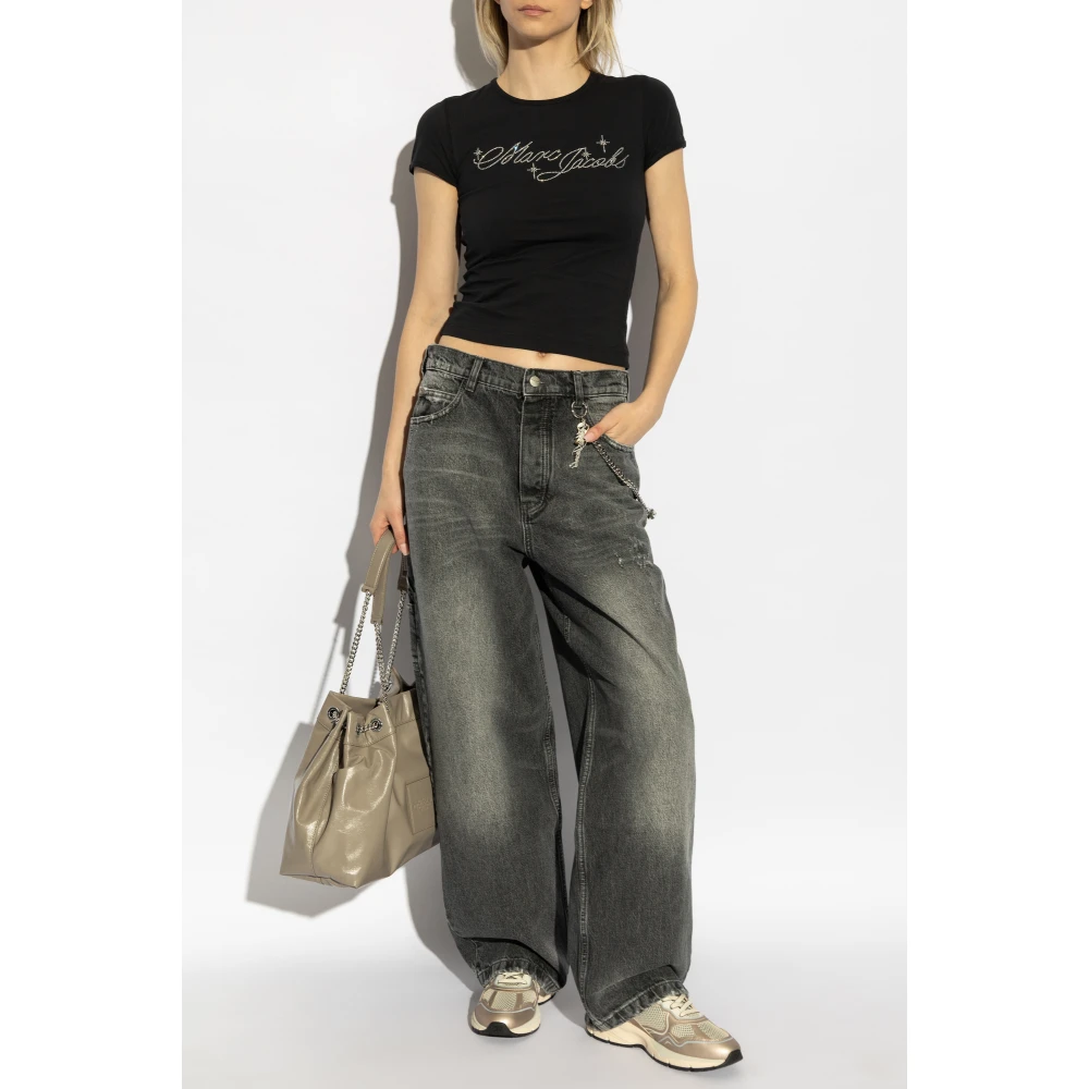 Marc Jacobs Logo top Black Dames