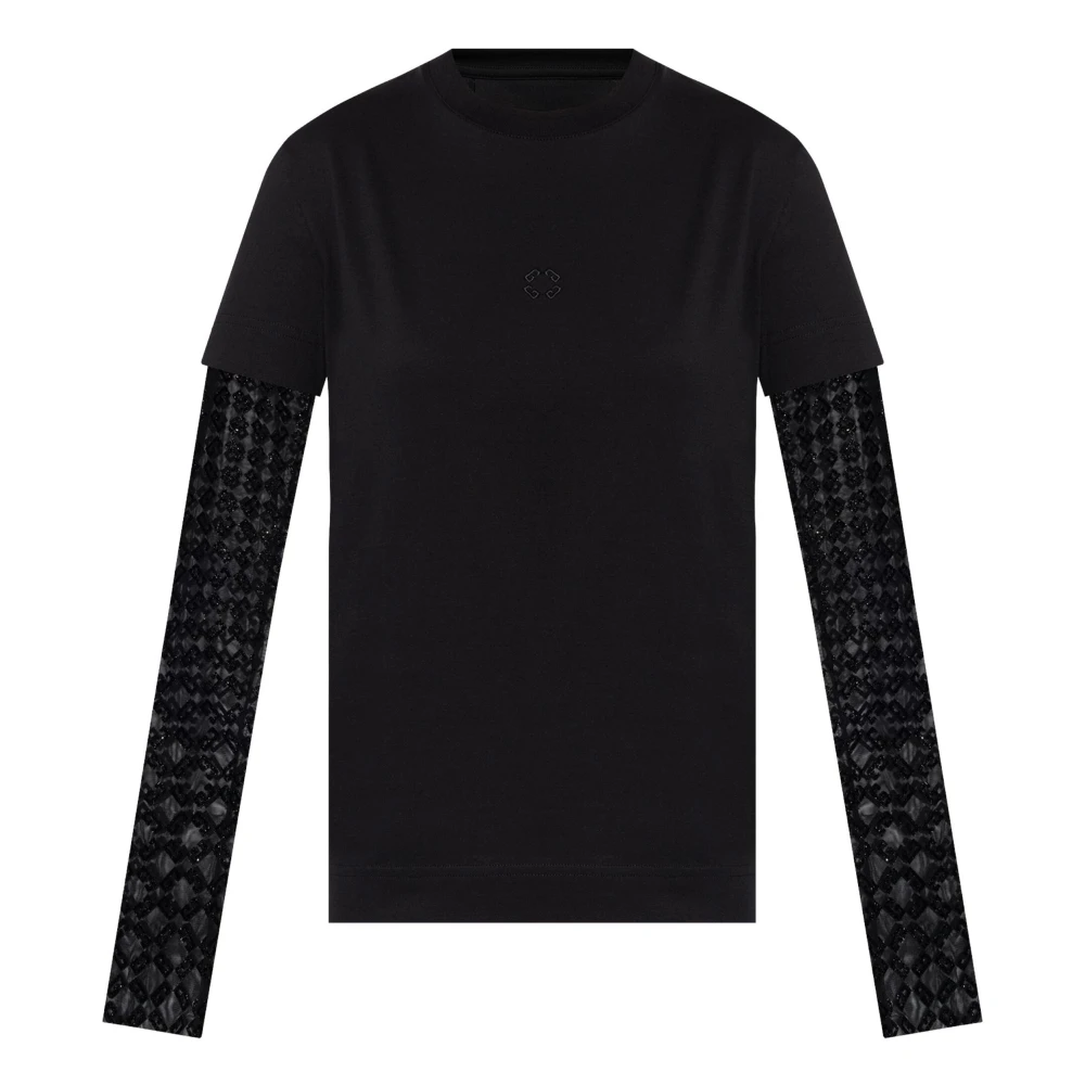 Givenchy Overlappend T-shirt Black Dames
