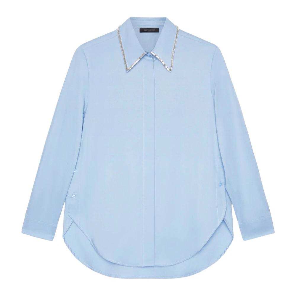 Elena Mirò Blouse en overhemden 100% samenstelling Blue Dames