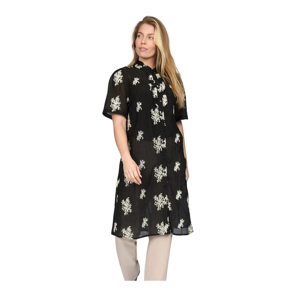 2-Biz Shirt Dresses Black Dames