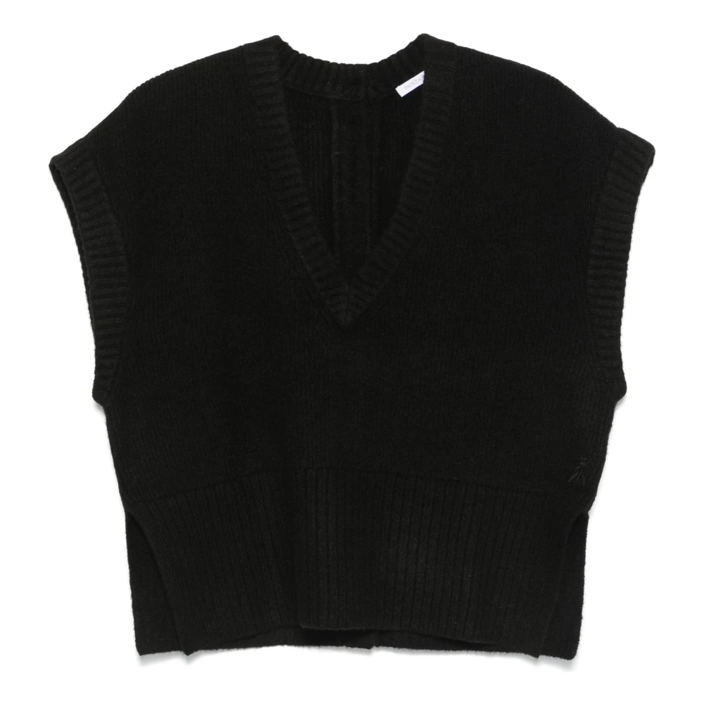 PATRIZIA PEPE Chinè Gebreide Trui Art. 2K0291K228 Black Dames