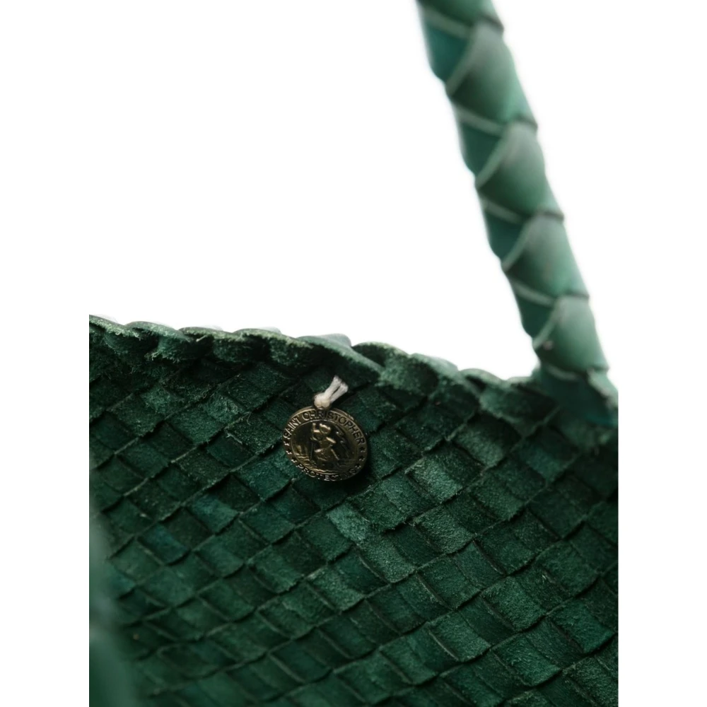 Dragon Diffusion Bosgroene geweven schoudertas Green Dames