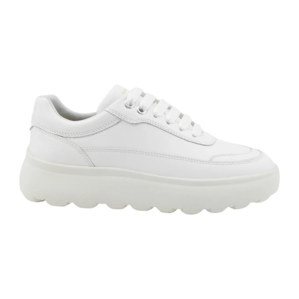 Geox Women's White Sneakers, 7 Uk, Trainers