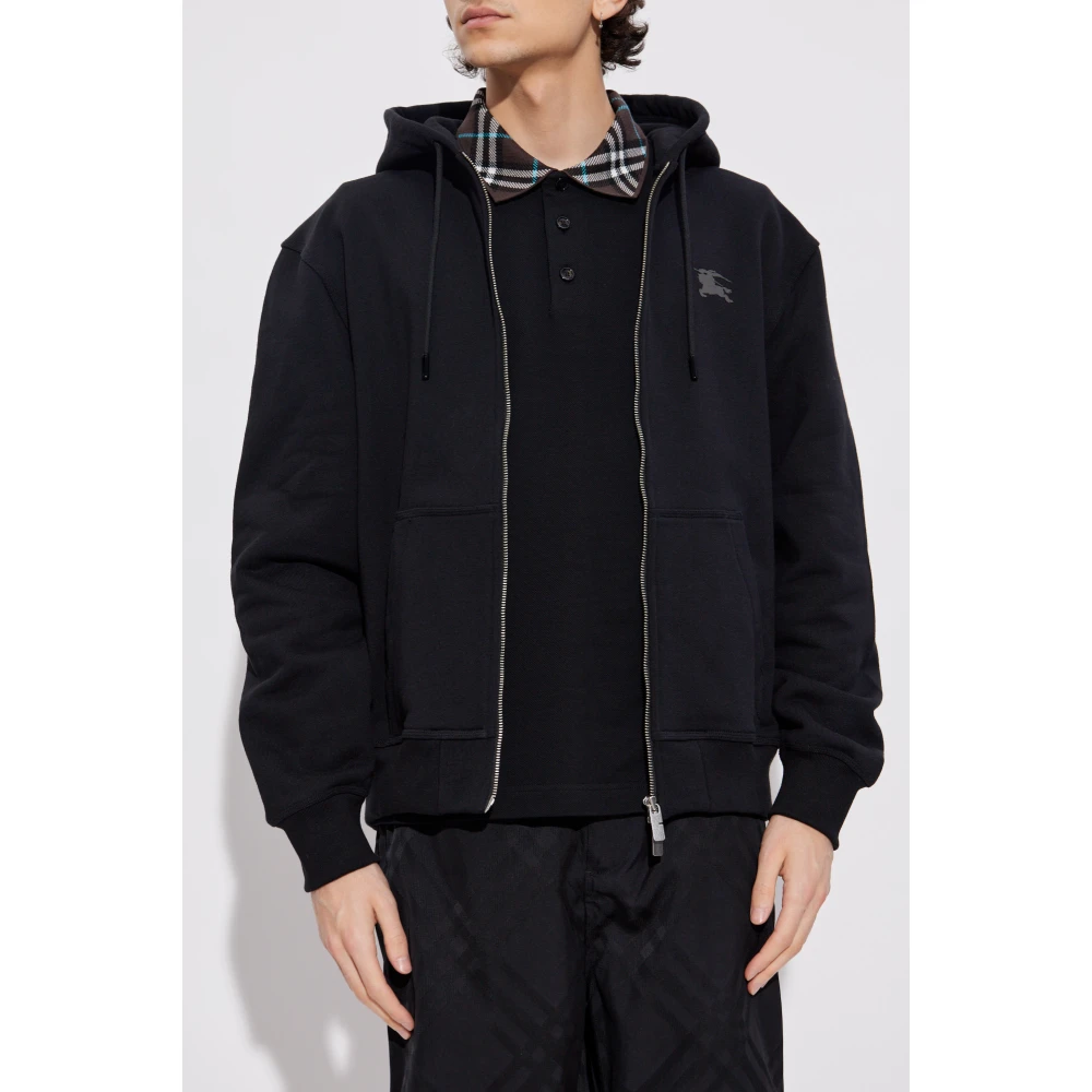 Burberry Sweatshirt met logo Black Heren