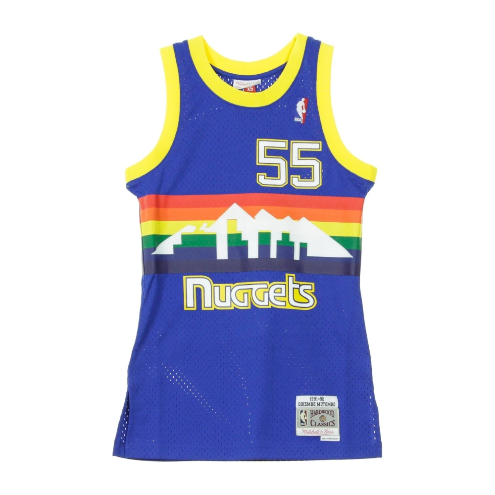 Mitchell & Ness Men's Blue Training, M, Nba Swingman Jersey Mutombo 55