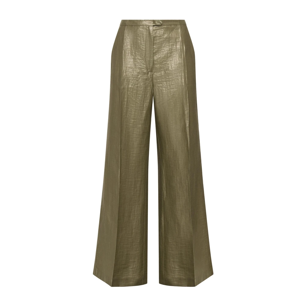 Maliparmi Exclusieve Linnen Broek Yellow Dames