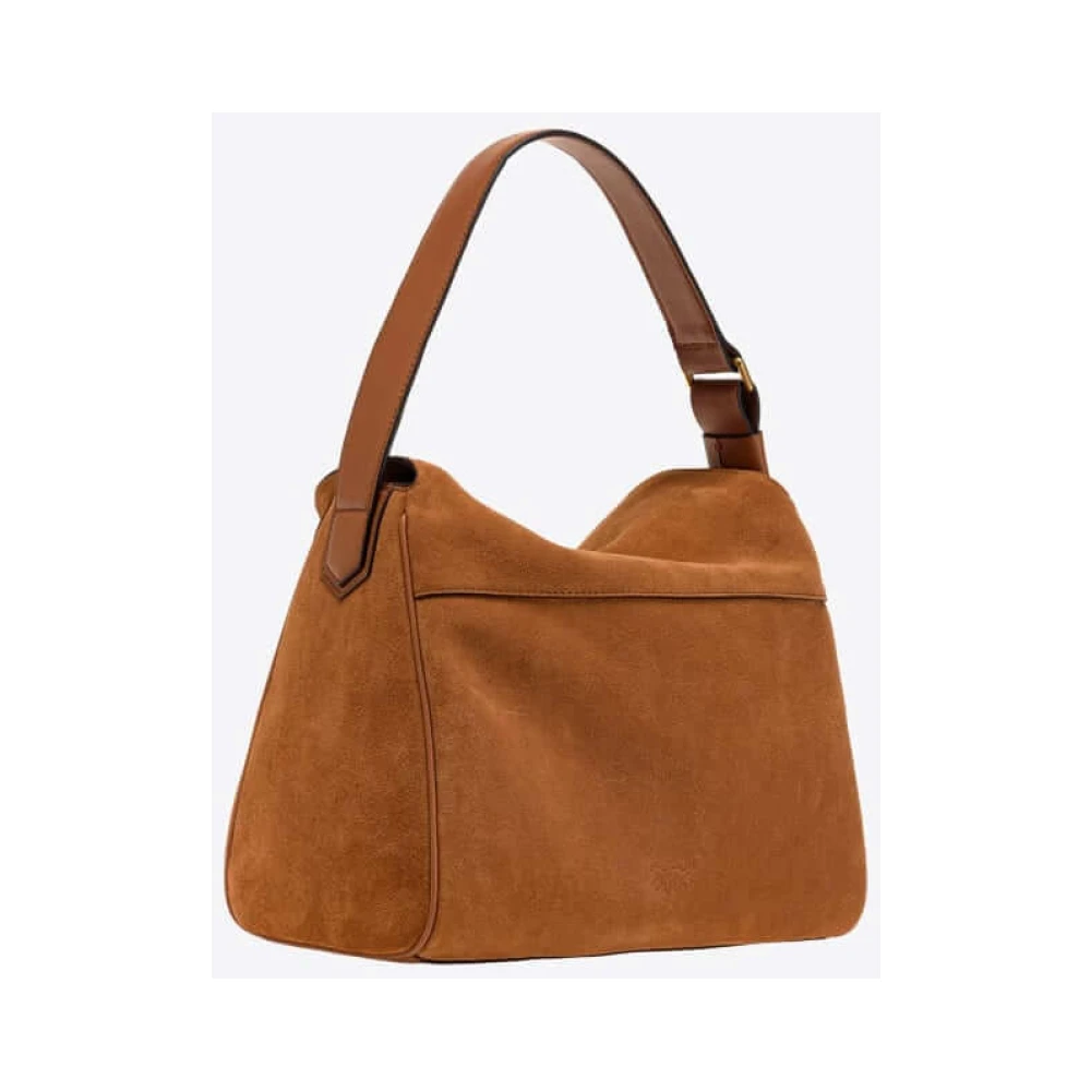 pinko Grote Leaf Hobo Tas Brown Dames