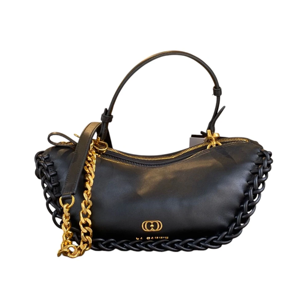 La Carrie Stijlvolle Leren Tas Black Dames