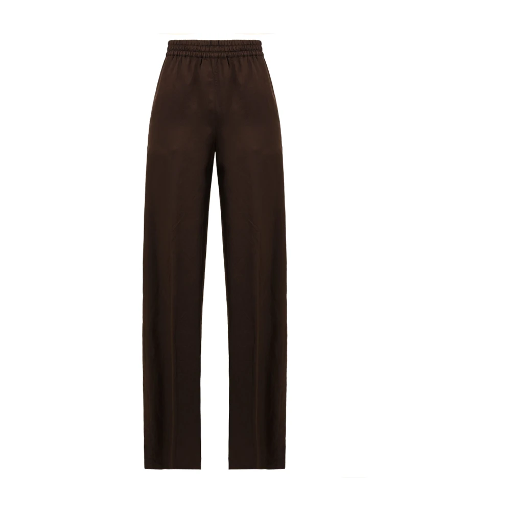 Aspesi Women's Brown Straight Trousers, Xs, Casual Chic Trousers