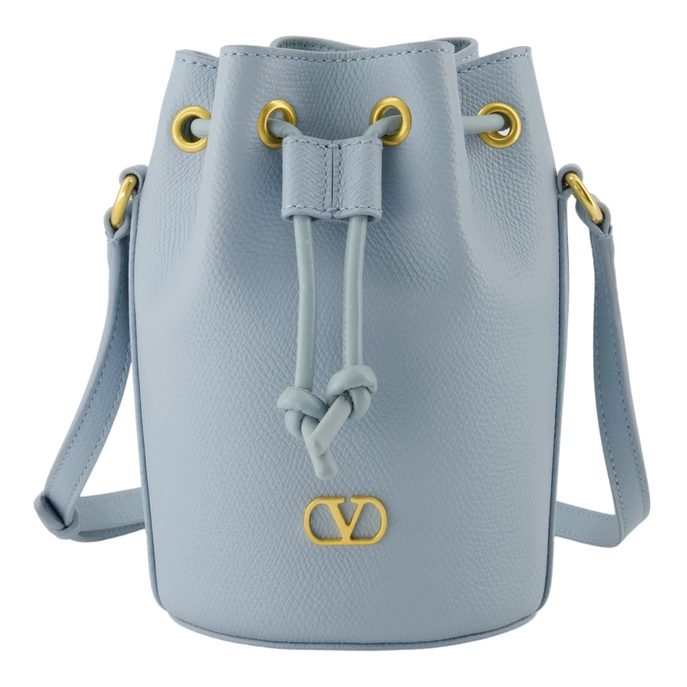 Valentino Garavani Blauwe VLogo Mini Bucket Tas Blue Dames