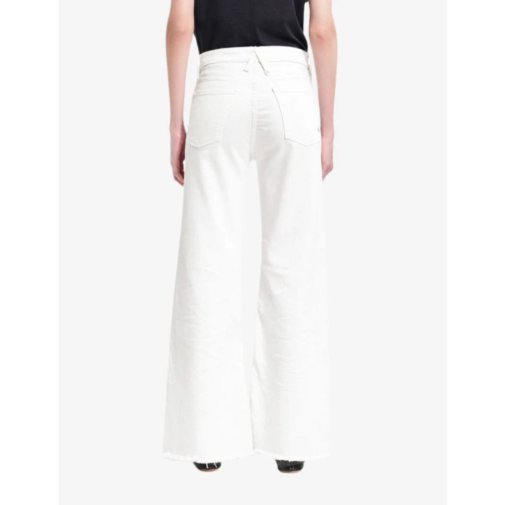 Cycle Witte Flared Jeans met Hoge Taille White Dames