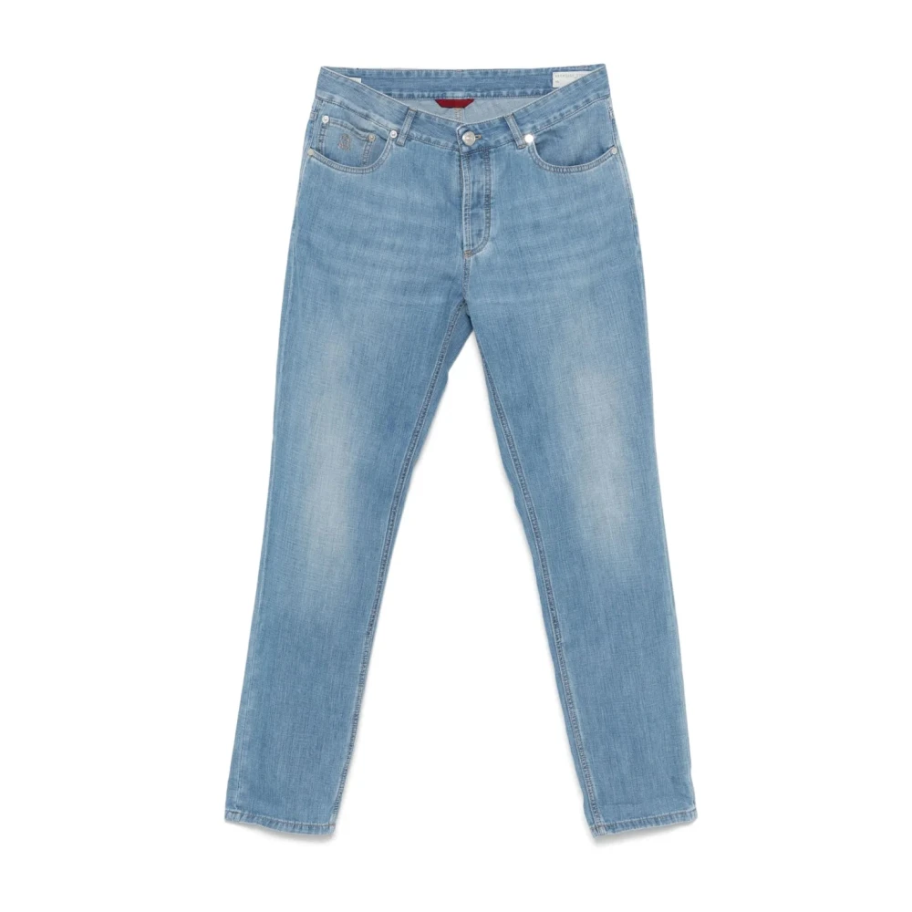 Brunello Cucinelli Men's Blue Pantalone Denim