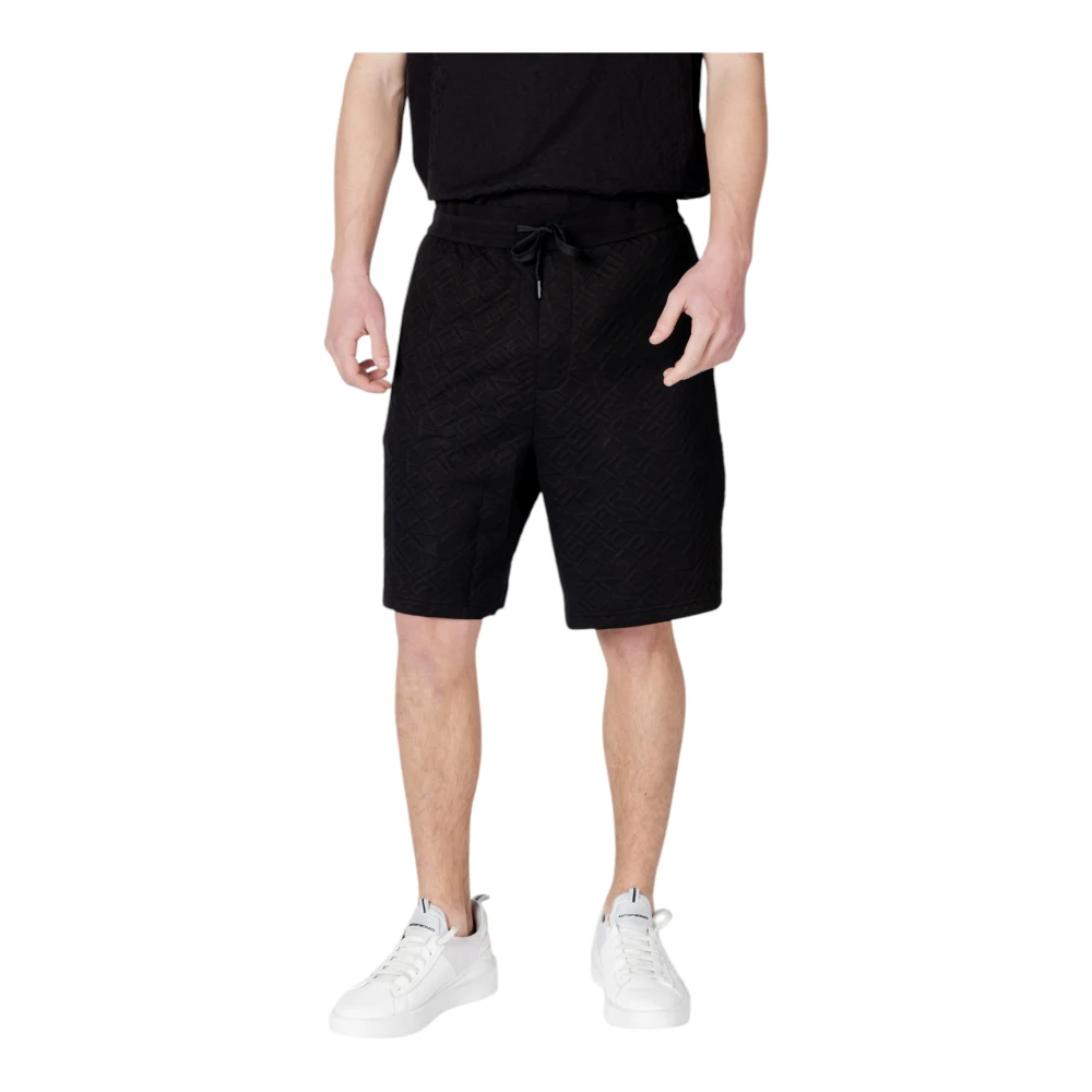 Armani Exchange Sportieve Bermuda Shorts Collectie Black Heren