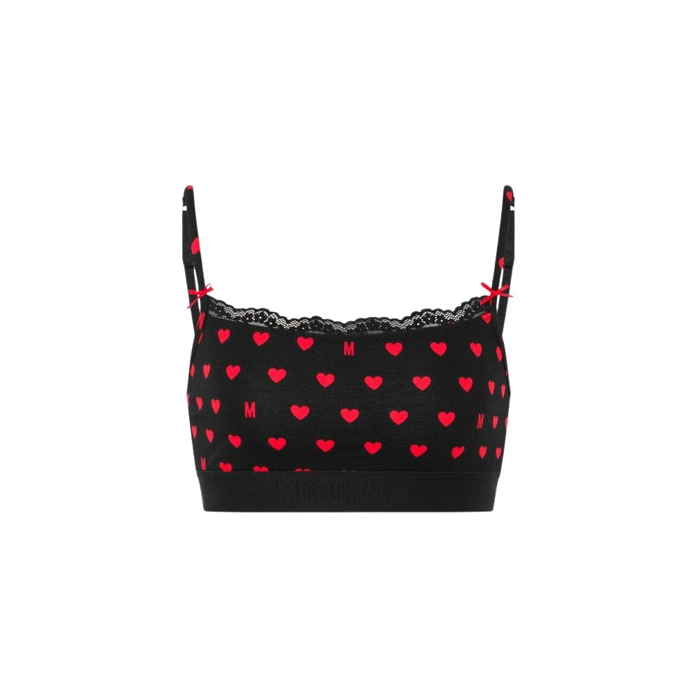 Moschino Women's Printed Stretch Cotton Jersey Bra