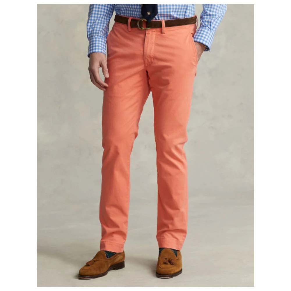 Polo Ralph Lauren Slim Fit Stretch Chino Broek Orange Heren