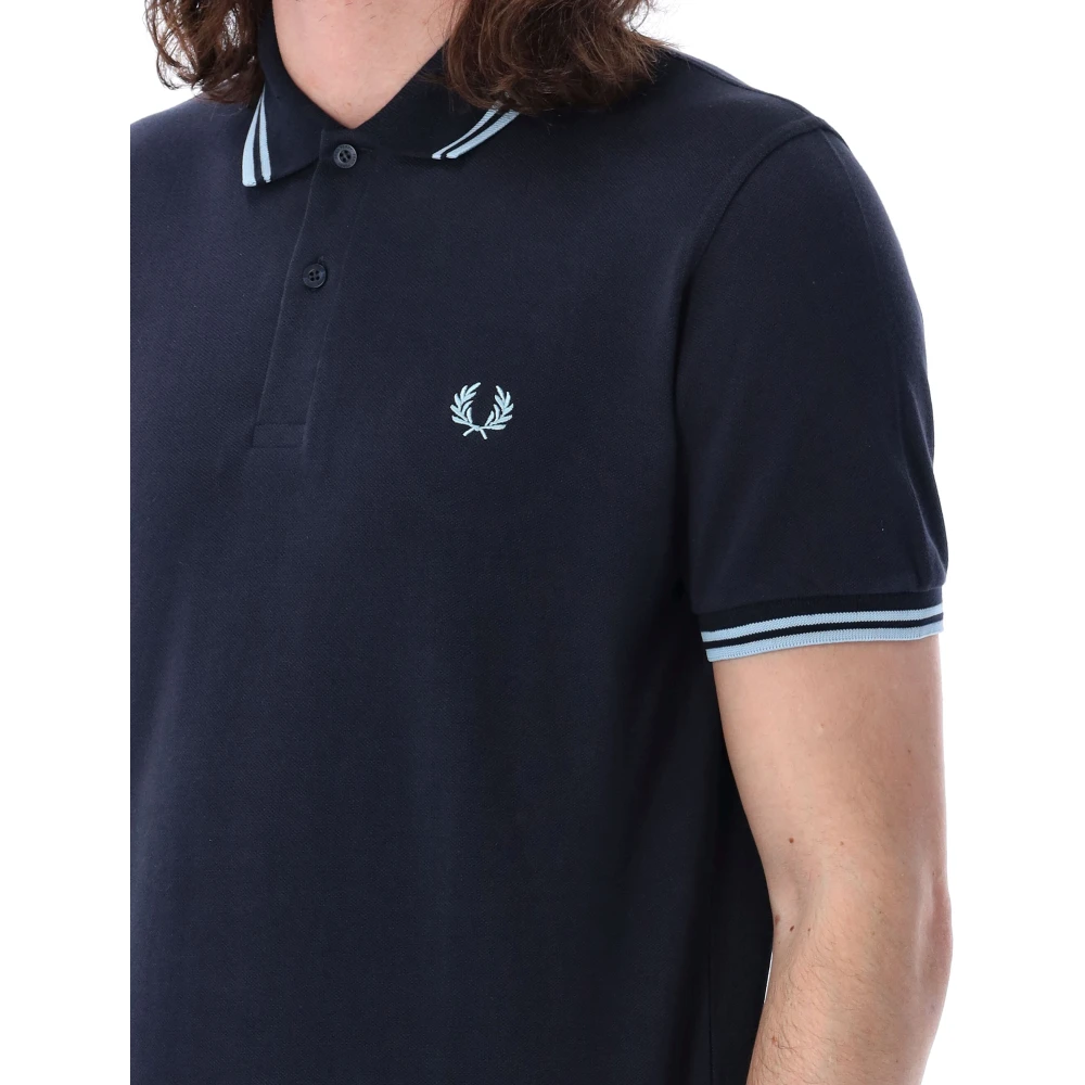 Fred Perry Polo Shirts Blue Heren