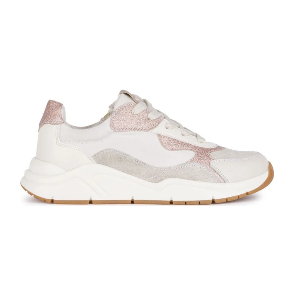 Geox Girls Multicolor Sneakers,, Beige Kids Trainers Size 38 Eu
