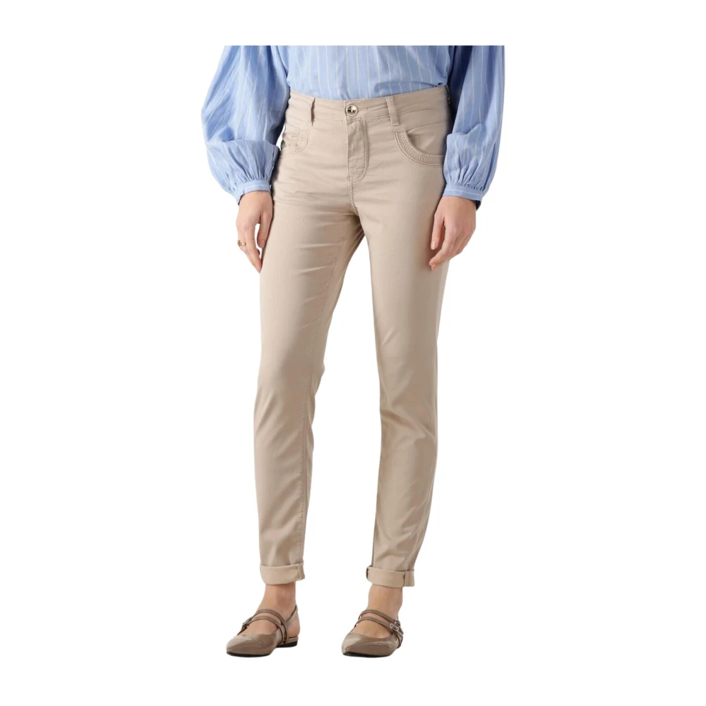 MOS MOSH Veelzijdige Skinny Jeans Mmnaomi Treasure Pant Beige Dames