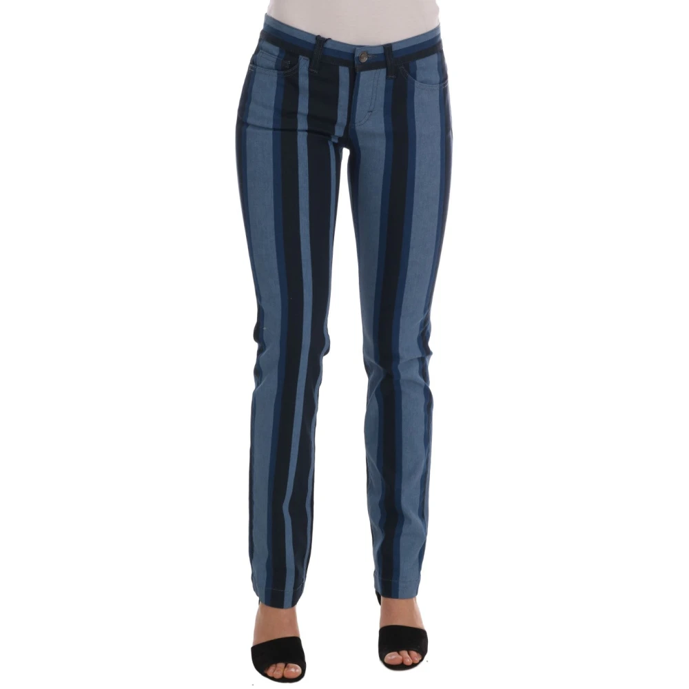 Dolce & Gabbana Girly Jeans - Female - Slim Fit Jeans - Blue - Xs - Jeans