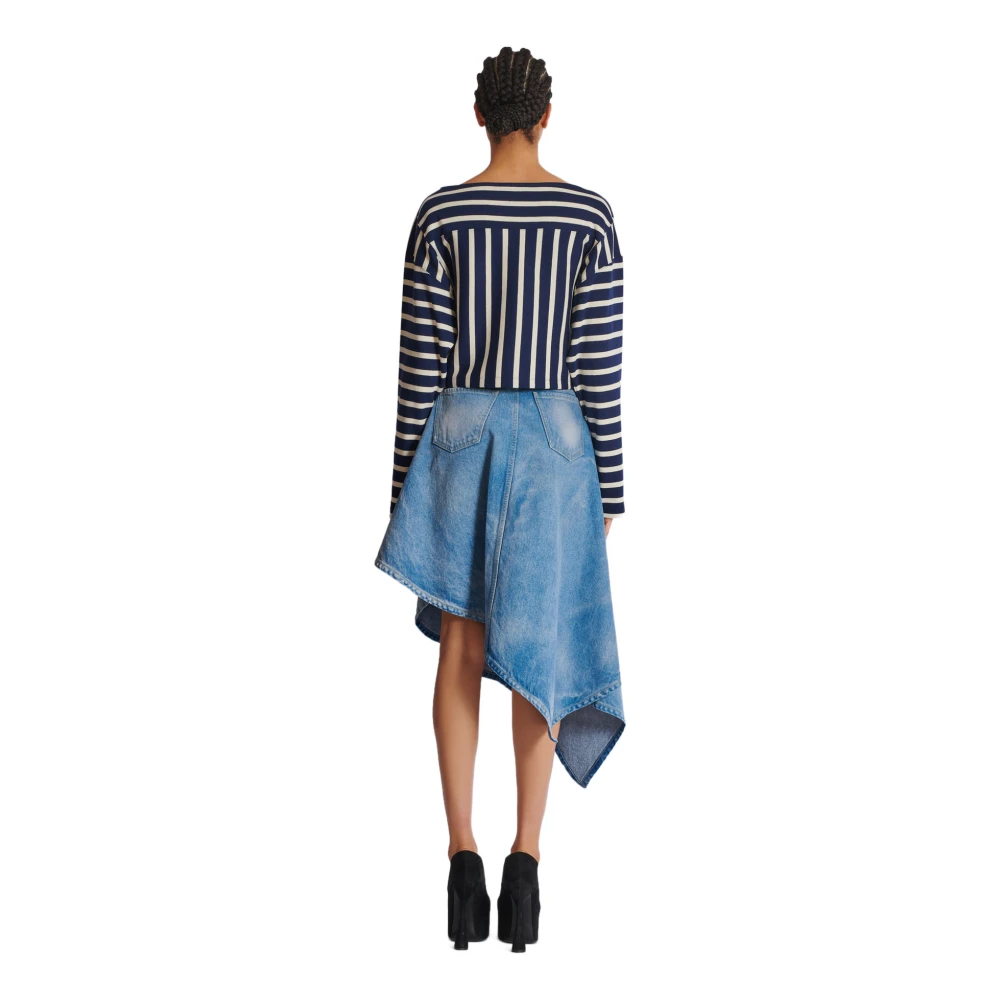 Balmain Gestreepte baseball top Multicolor Dames
