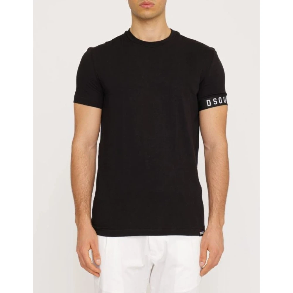 Dsquared2 Round Neck T-Shirt Black Heren