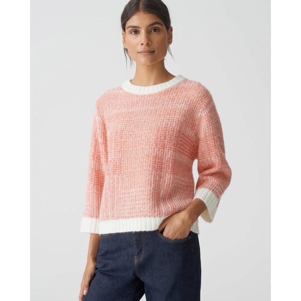 Opus Stijlvolle Pullover met Putzi Structuur Red Dames