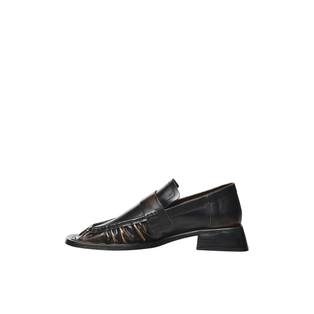 Miista Donna Brushed Brown Mocassini Airi In Pelle - Immagine 3