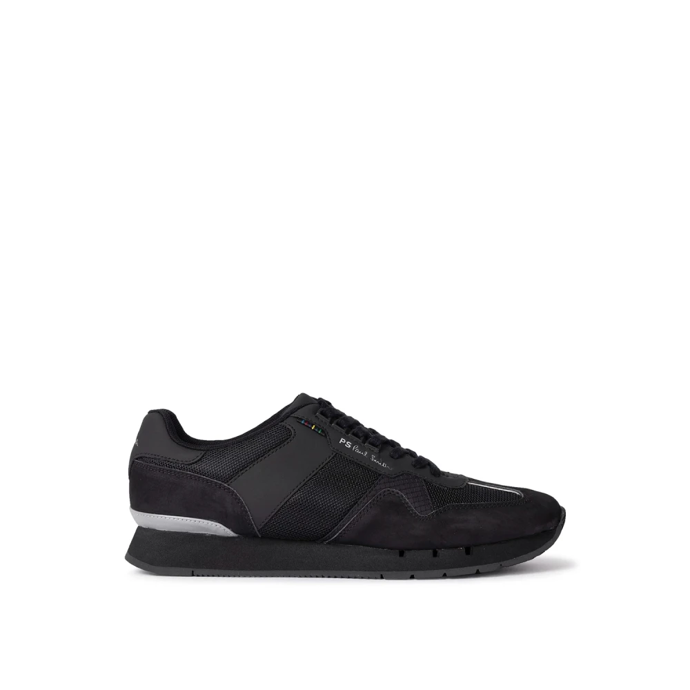 PS By Paul Smith Mesh en Leren Veterschoenen Heren Schoenen Zwart