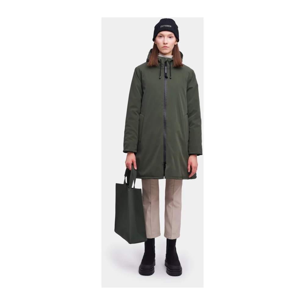 Stutterheim Winter Matte A-Lijn Regenjas Green Dames
