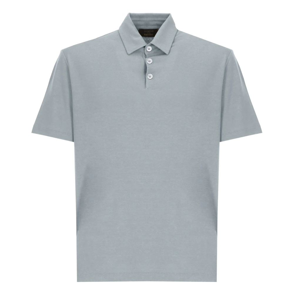 Zanone Mannelijk Blauw Tops Heren, Xl, Katoen, Ice Cotton Polo