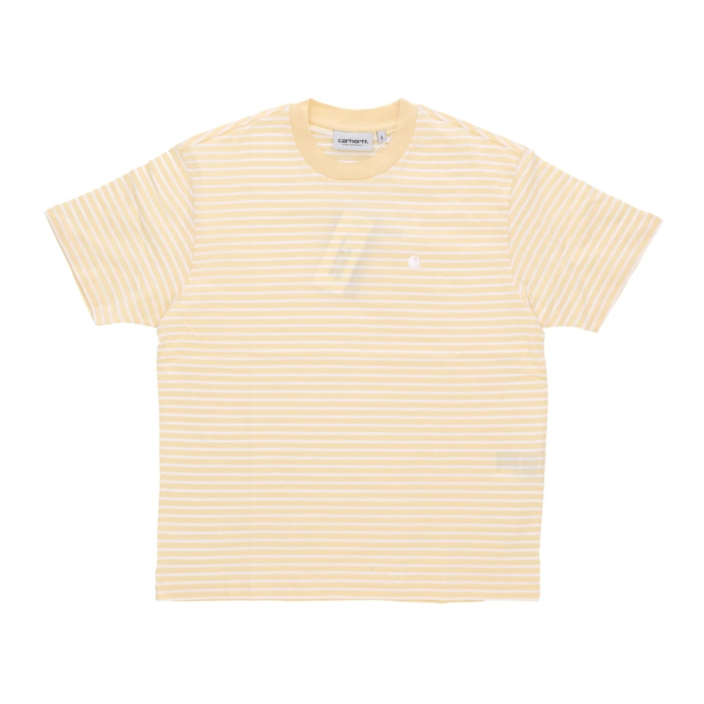 Carhartt Wip Women's Yellow Striped Tee Coleen Citron