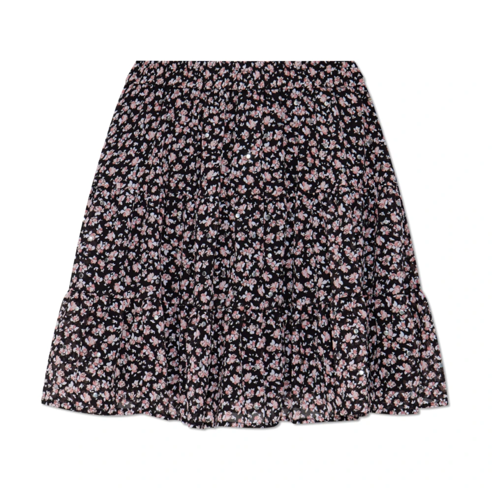 Michael Kors Rok met bloemenpatroon Black Dames