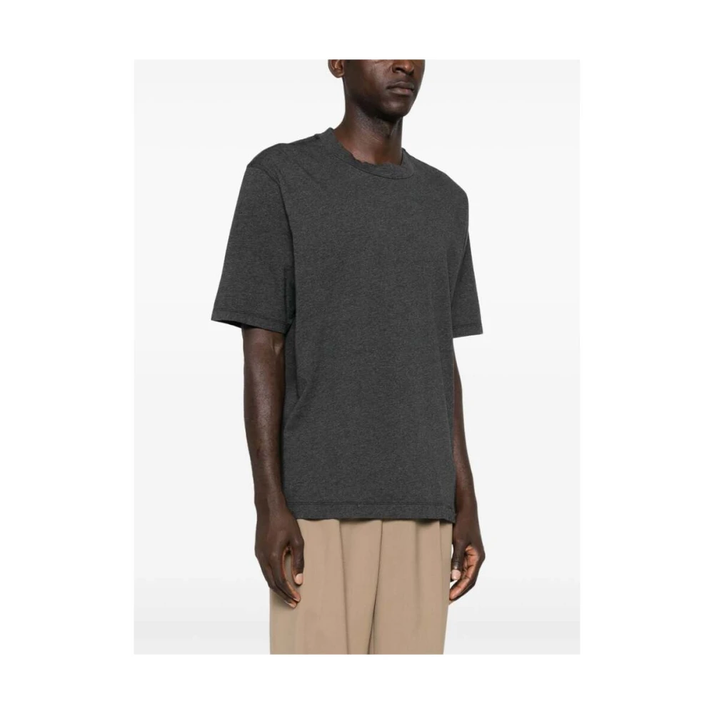Our Legacy Antraciet Grijs Jersey Crew Neck T-shirt Gray Heren