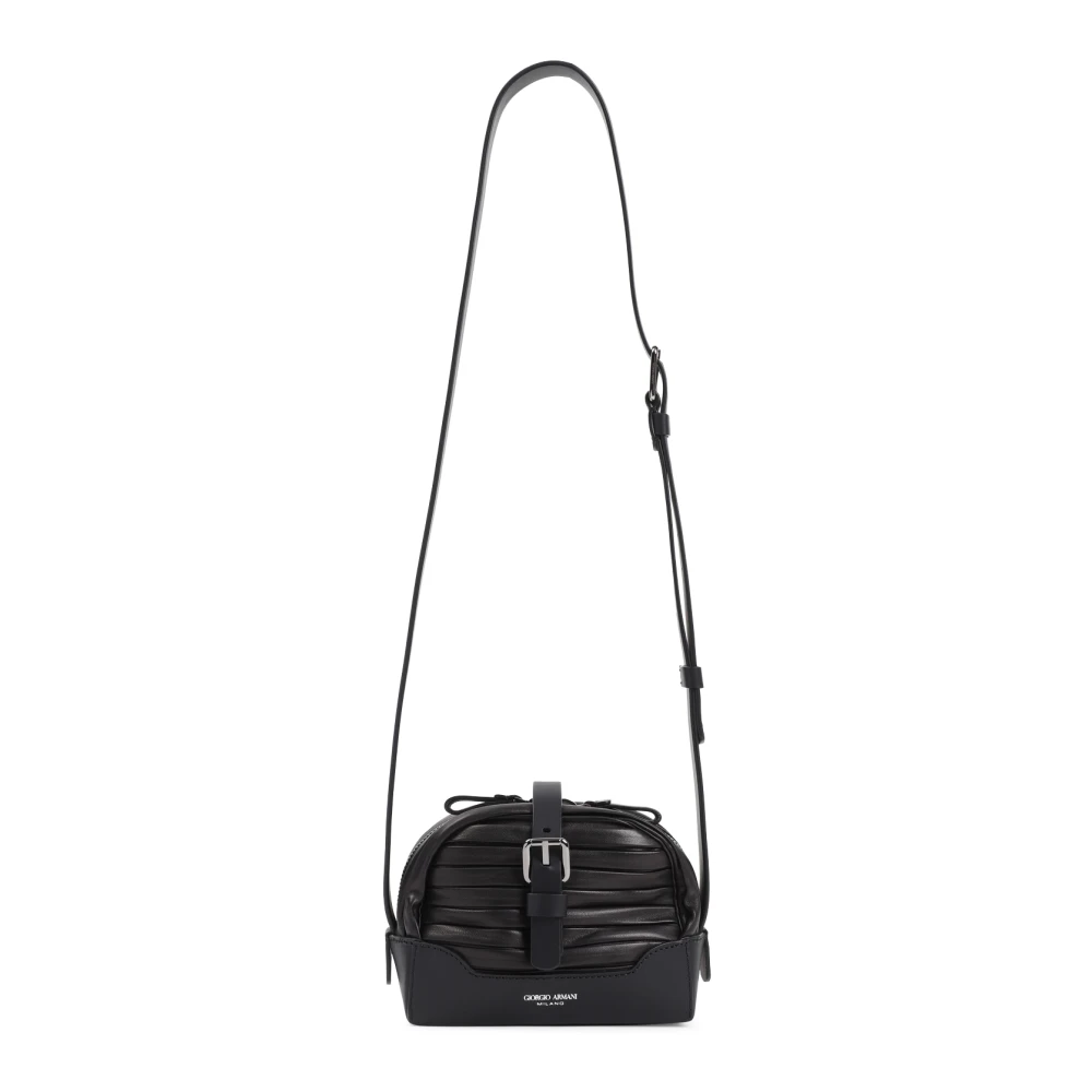 Giorgio Armani Zwarte Herentas Aw24 Black Heren