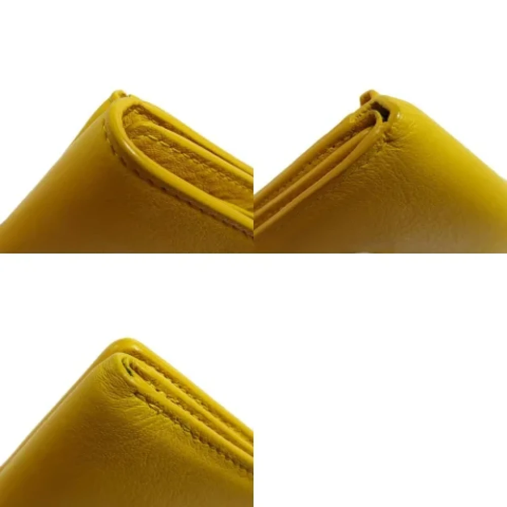 Balenciaga Vintage Pre-owned Leather wallets Yellow Dames
