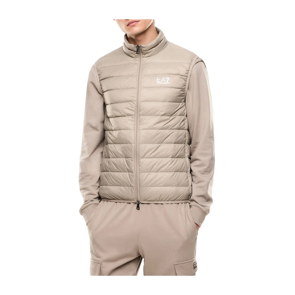 Emporio Armani Ea7 Uomo Marrone Down Vest