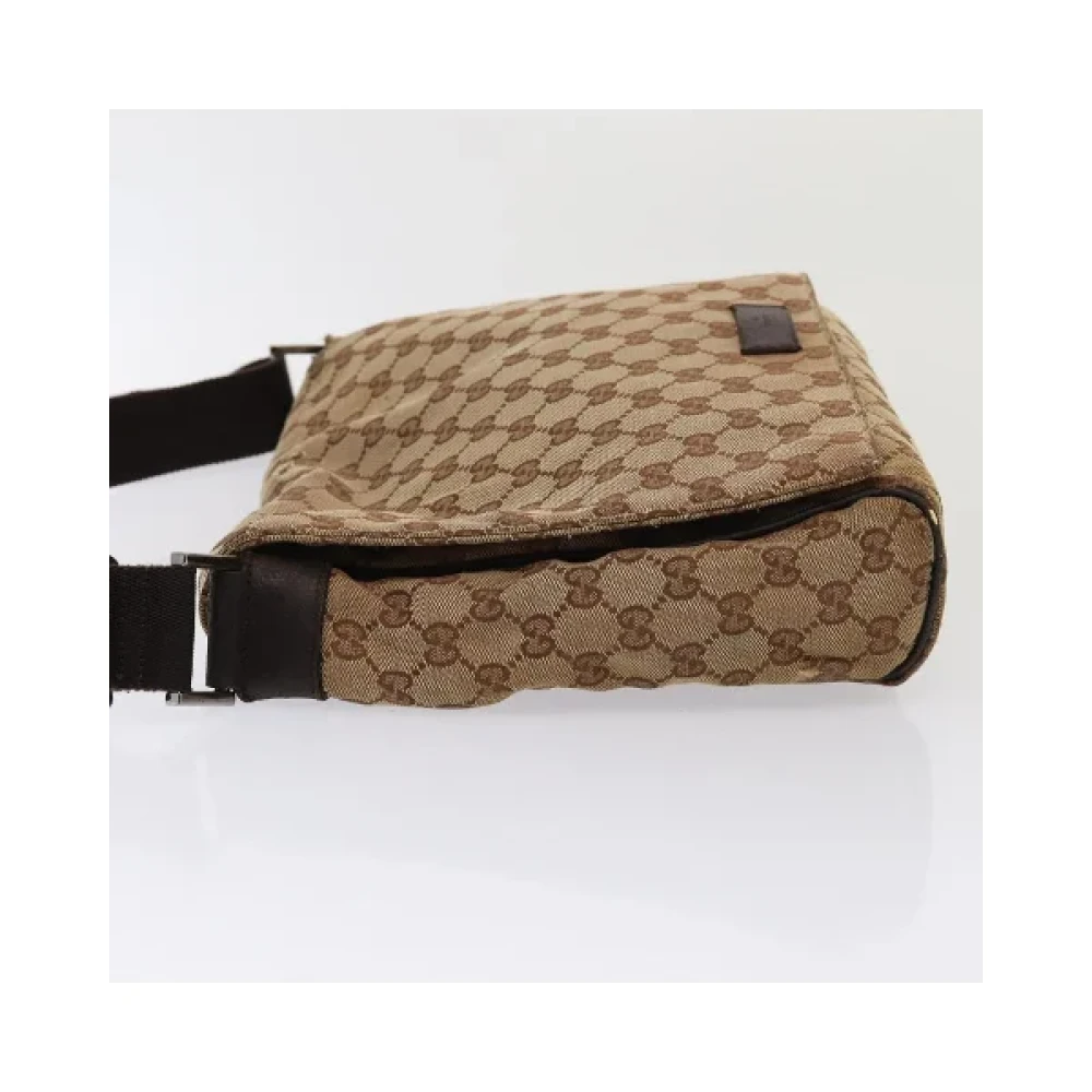 Gucci Vintage Pre-owned Canvas gucci-bags Beige Dames