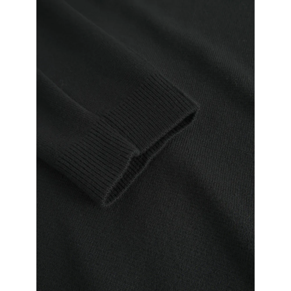 Gabba Zwarte Roll Neck Gebreide Trui Black Heren