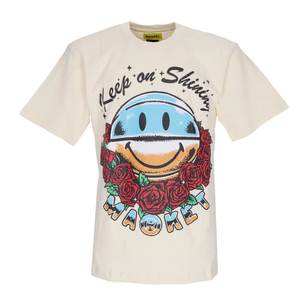 Market Smiley Keep On Shining Tee Beige Heren